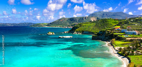 Stunning views of Kalyves bay and beach. Beautiful Crete island scenery, Creece © Freesurf