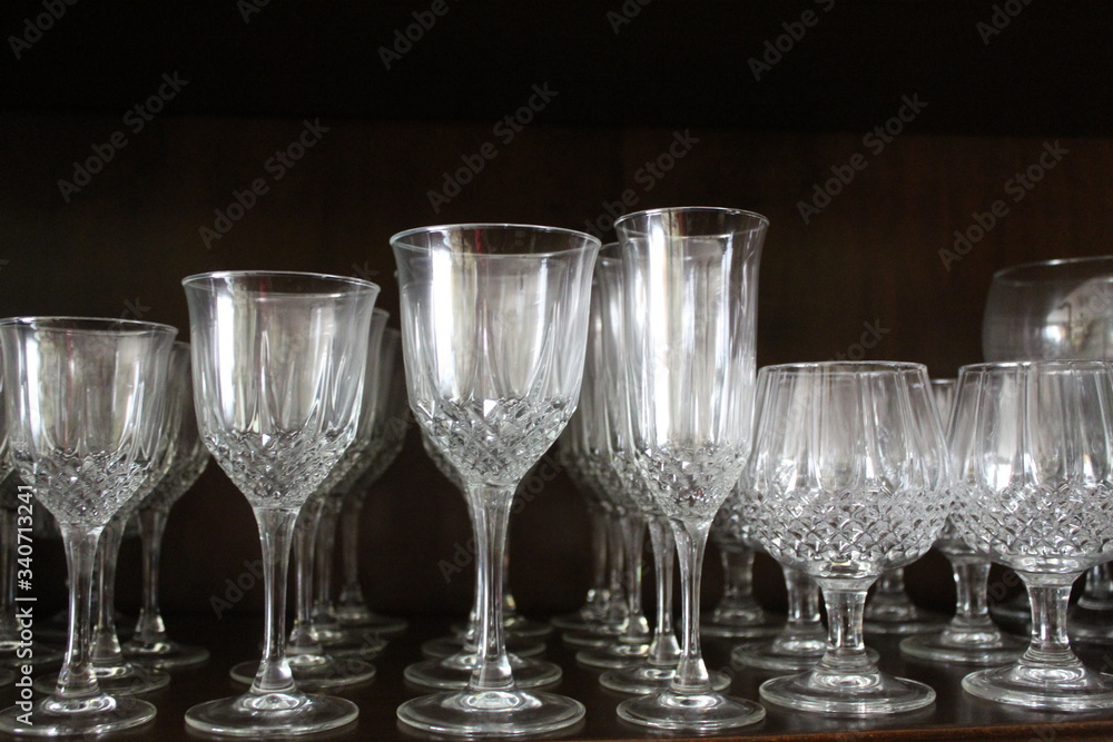 champagne glasses on a table