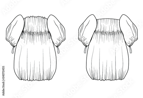 Fashion adobe illustration dress