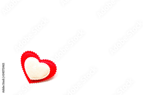 heart isolated on a white background  copy space