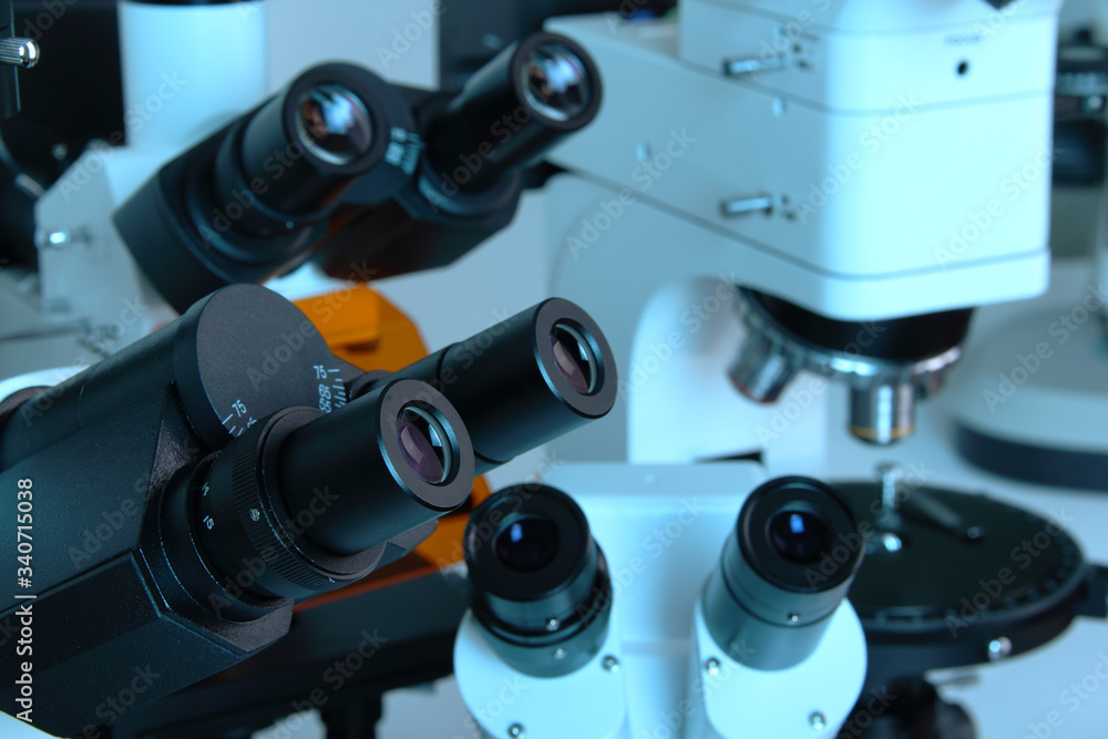 Group of Microscopes