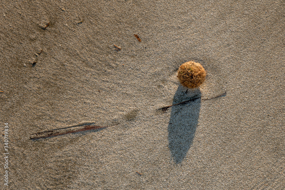 abstract drawing in the sand