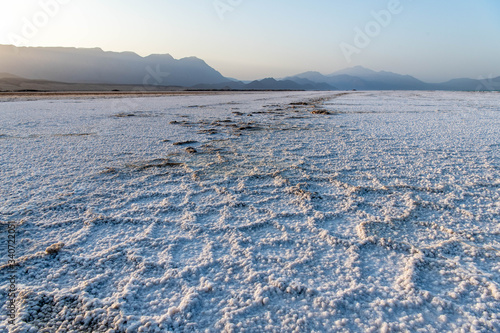 Landscape view of lake Assal