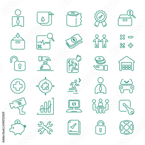 Set of Corporate Office Icons