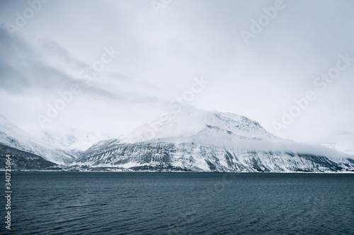 Wallpaper Mural Snowy mountains of northern Norway – Yykeänperä.  Torontodigital.ca