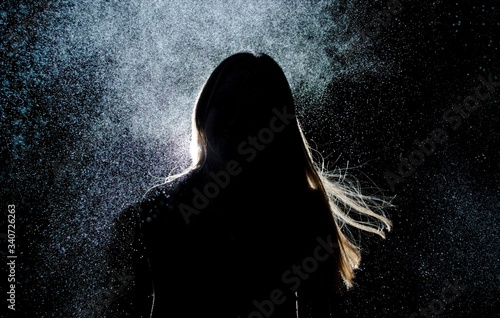 silhouette of a woman