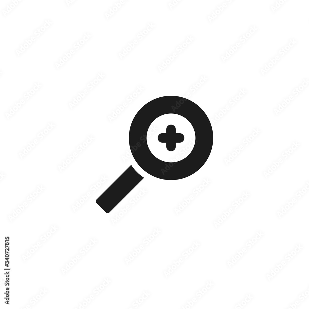 Magnifying Vector icon . Lorem Ipsum Illustration design Magnifying Vector icon . Lorem Ipsum Illustration design