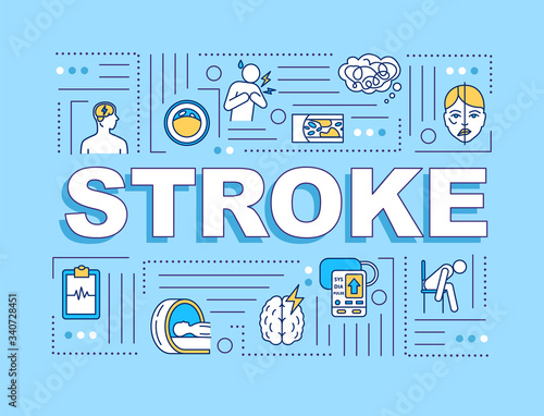 Stroke word concepts banner