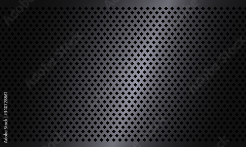 Dark Rhombus texture steel background. Geometric texture pattern. Industrial design background. Metal texture aluminum backdrop. Modern abstract background. Abstract futuristic panel.