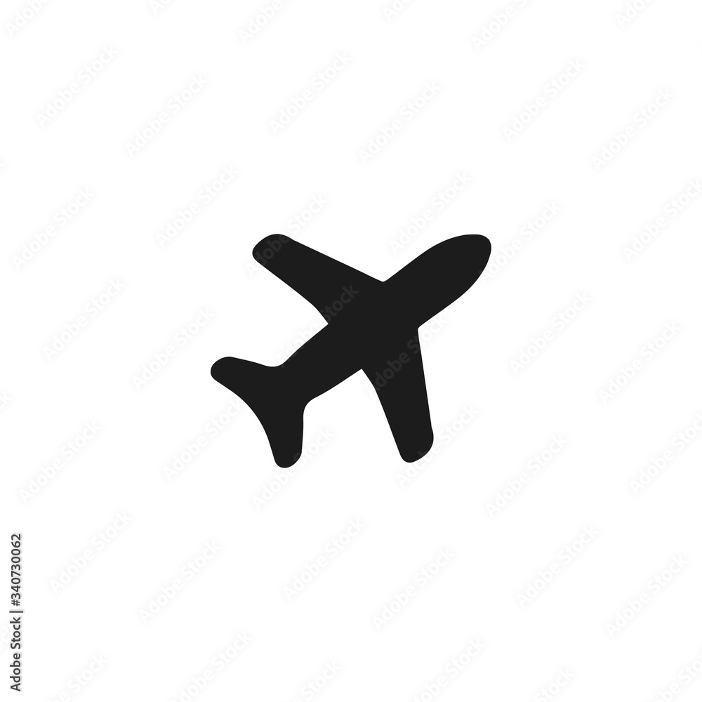 Obraz premium Aircraft Vector icon . Lorem Ipsum Illustration design