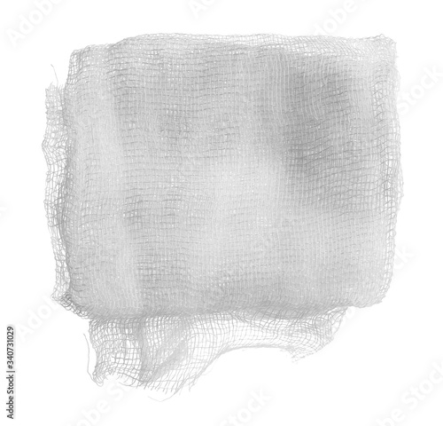 Medical bandage, first aid isolated on white background with clipping path