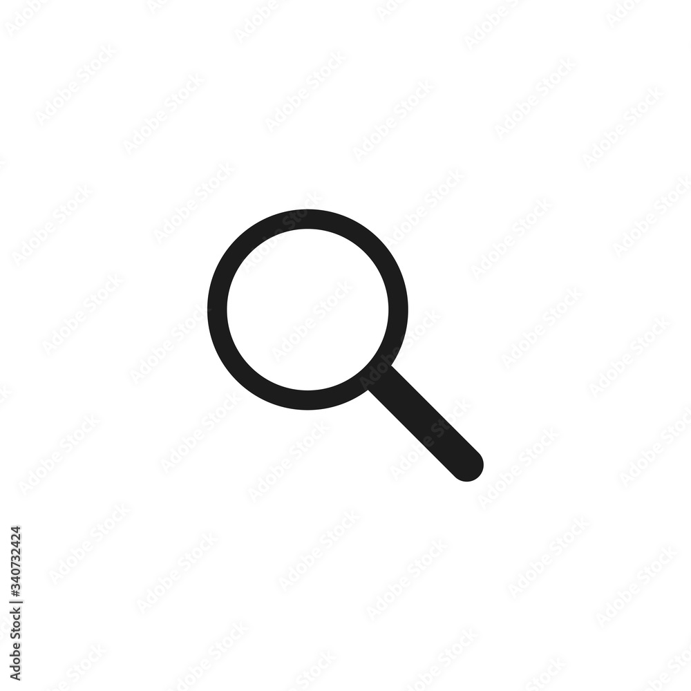 Magnify Vector icon . Lorem Ipsum Illustration design