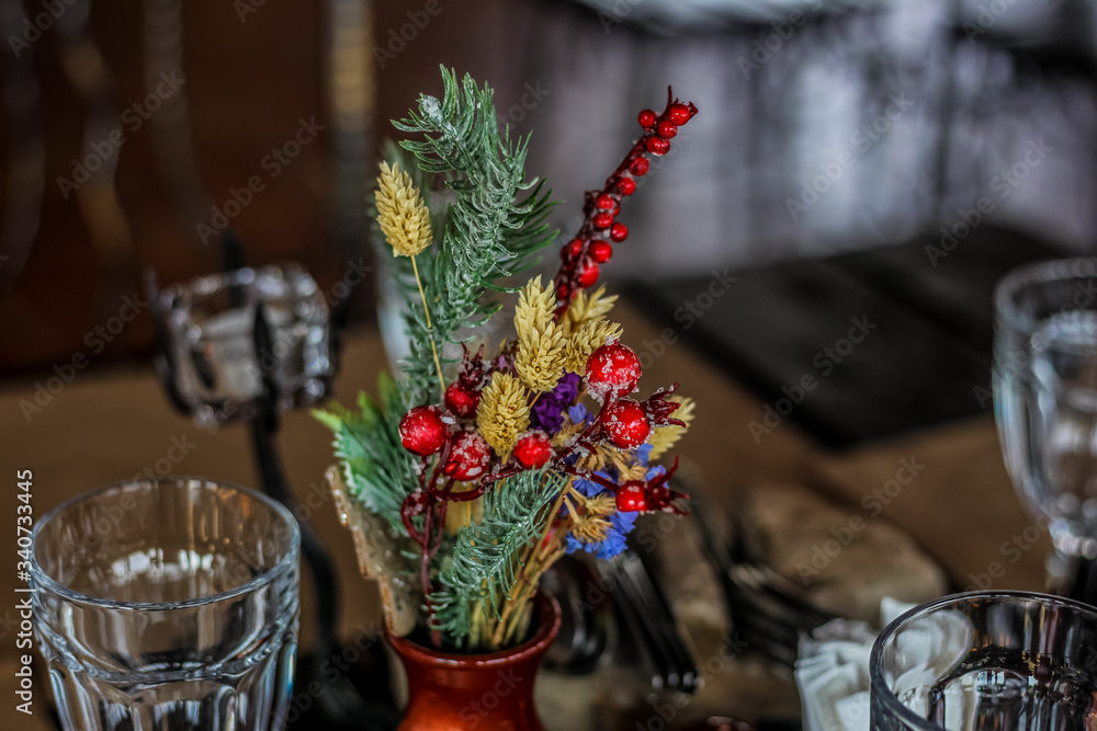 decorative design of a restaurant in the village decorative design of a restaurant in the village