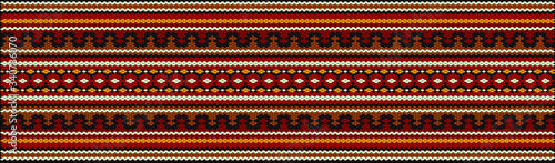 Traditional ethnic ornament for use on fabrics, tiles, ceramics and other interior details.