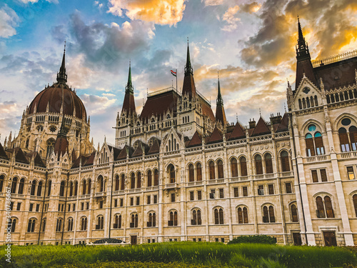 hungarian parliament building in budapest