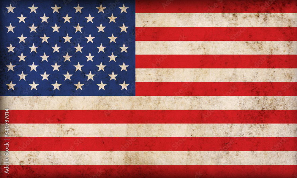 American flag on grunge background American flag on grunge background