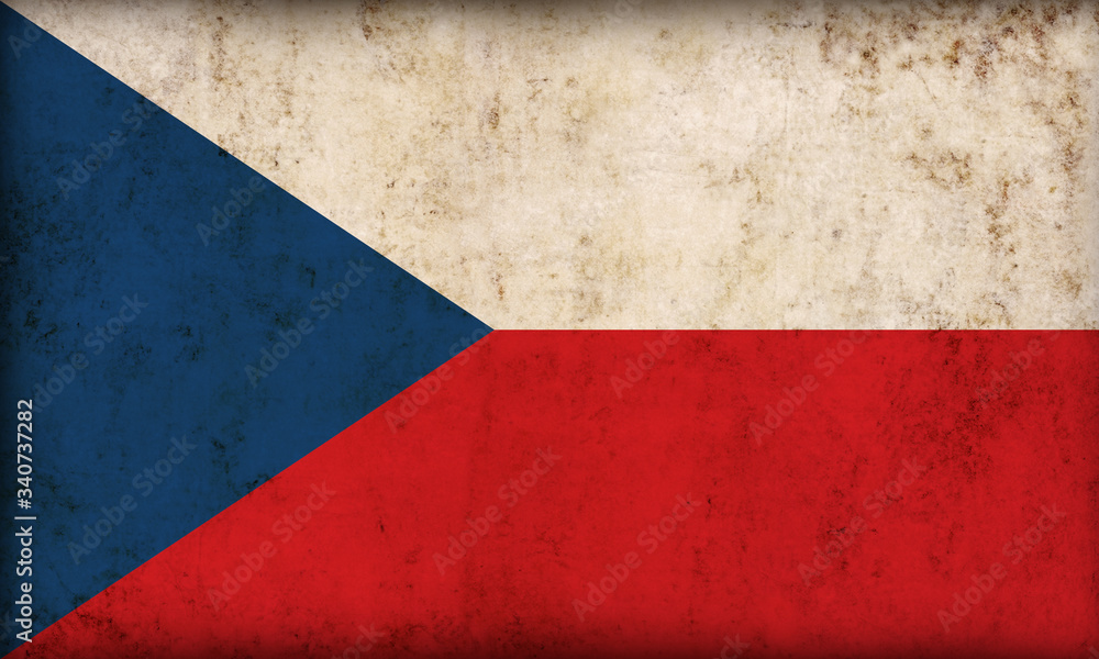 Czech flag on grunge background Czech flag on grunge background