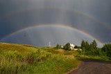 
double rainbow in the sky