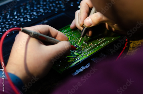 electronic circuit board photo