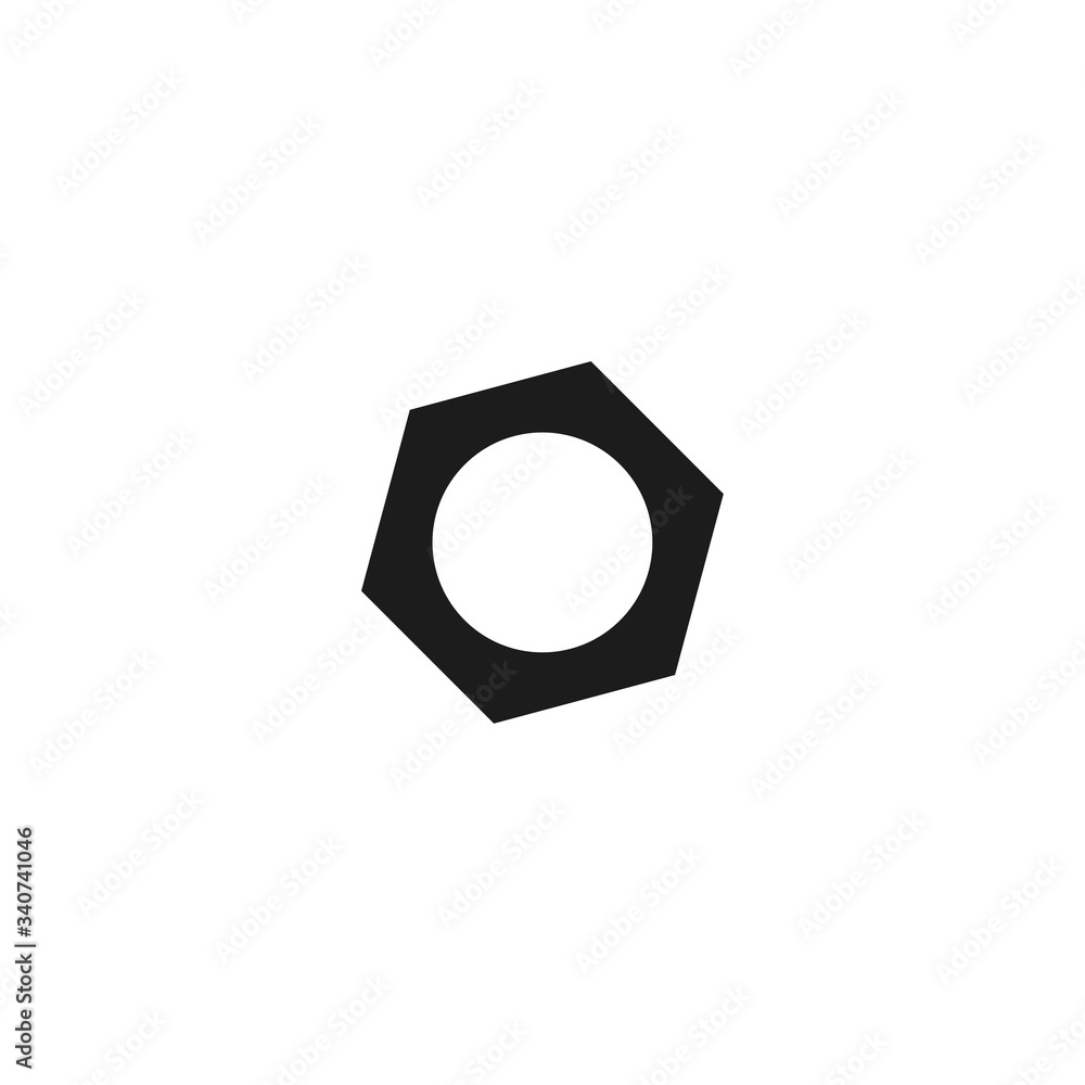 Nut Bolt Icon . Lorem Ipsum Illustration design Nut Bolt Icon . Lorem Ipsum Illustration design