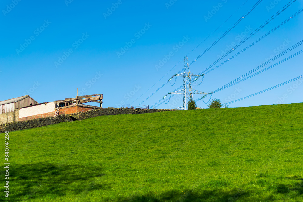 rural landscape with houses in the countryside rural landscape with houses in the countryside