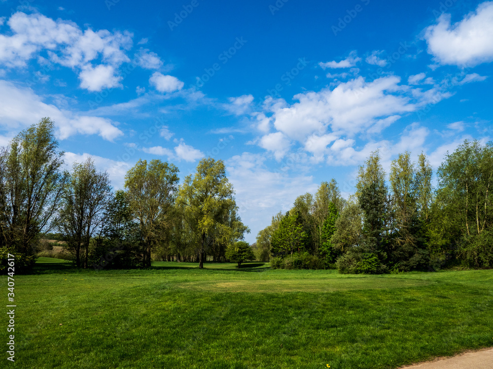 EMPTY GOLF COURSE CLOSED FOR THE PANDEMIC 