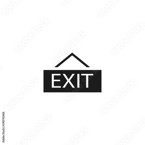 Free Download exit icon vector . Lorem Ipsum Illustration design - GFXLoad
