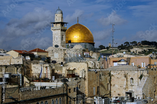 View of the Dome of the Rock in Jerusalem, Israel