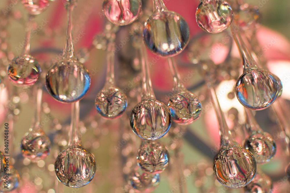 colgante con apliques de cristal colgante con apliques de cristal