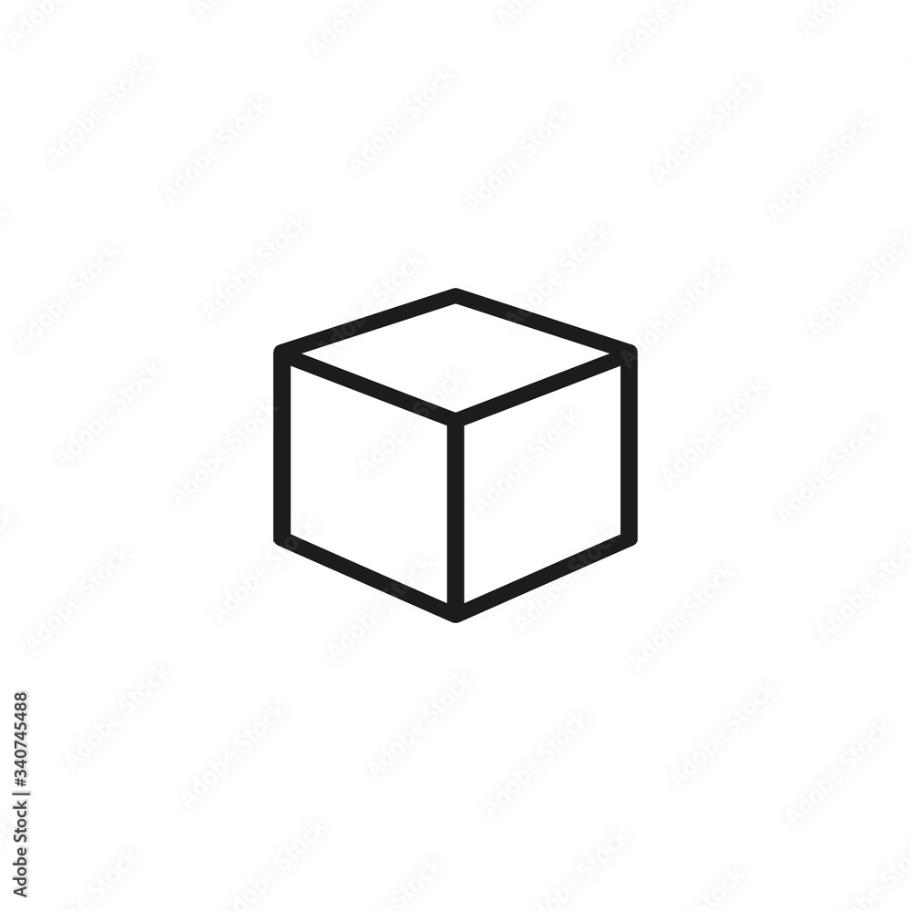 Vector icon cube 10 EPS . Lorem Ipsum Illustration design Vector icon cube 10 EPS . Lorem Ipsum Illustration design