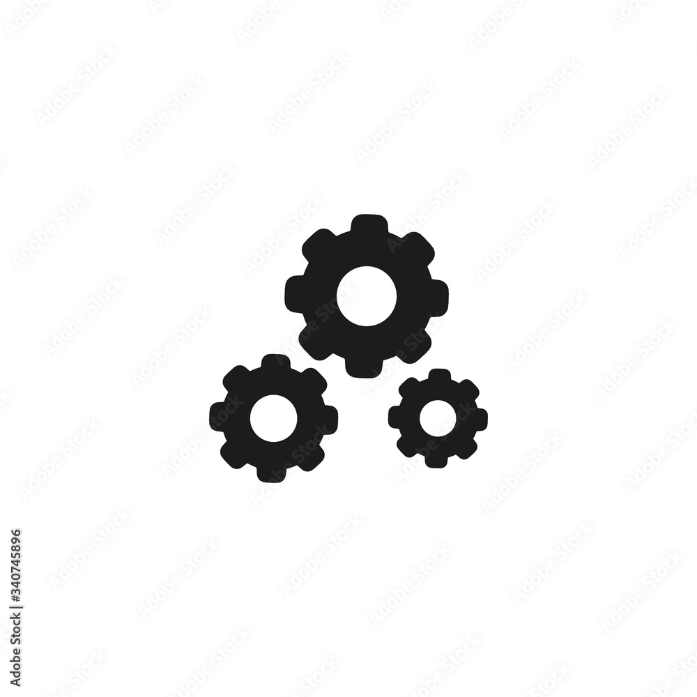 vector icon cogwheel . Lorem Ipsum Illustration design