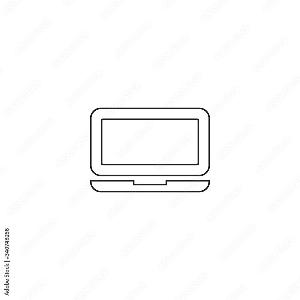 Vector icon laptop . Lorem Ipsum Illustration design Vector icon laptop . Lorem Ipsum Illustration design