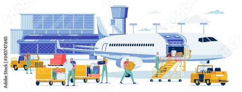 Baggage Loading in Special Aircraft Compartment.