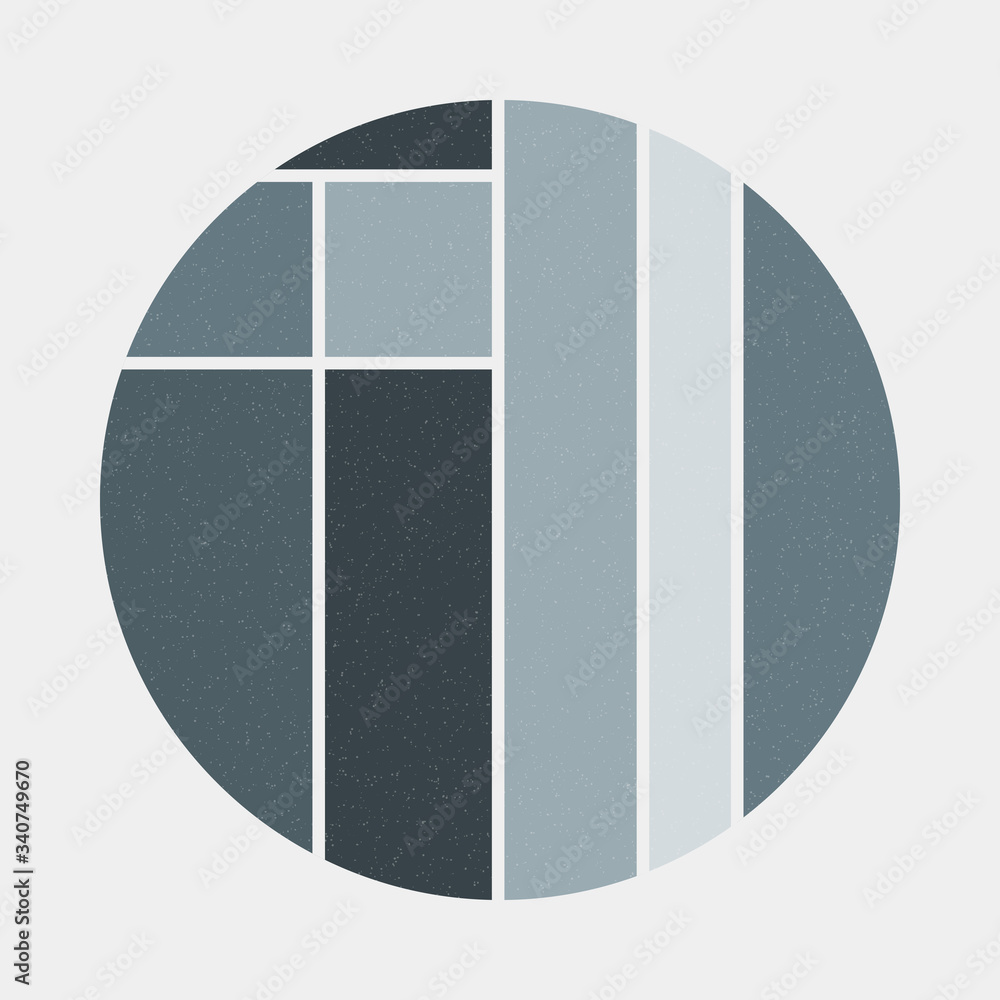 Mondrian style art colorful logo design illustration Mondrian style art colorful logo design illustration
