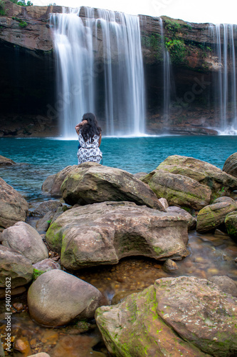 one of the beautiful waterfalls in meghalaya is rang suri waterfalls