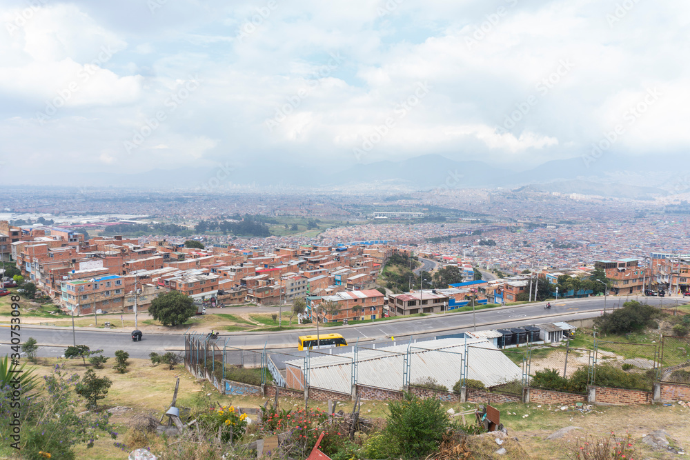 panoramic view of Bogota