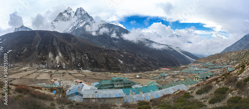 Dingboche 4410m is Sherpa village in Khumbu Everest region of north eastern Nepal in Chukhung Valley.