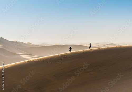 Lovely couple dancing on dune 7