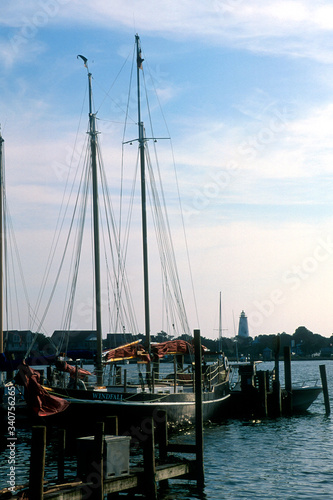 Ocracoke Bay with Sailboats