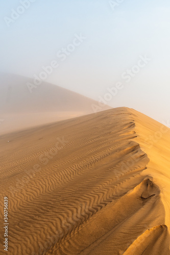 Dune 78 sunrise with fog