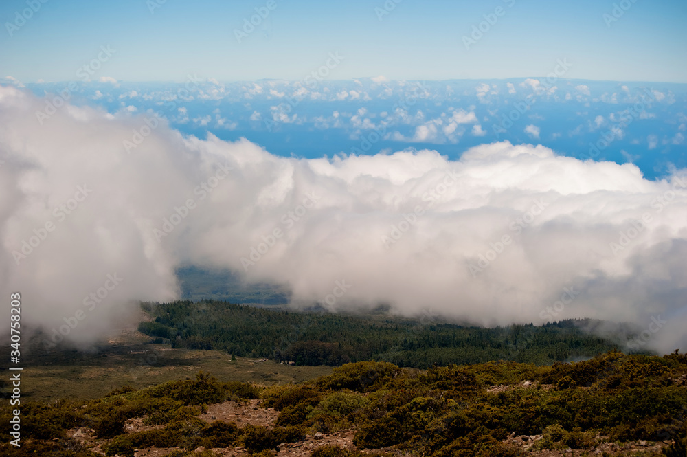 over clouds