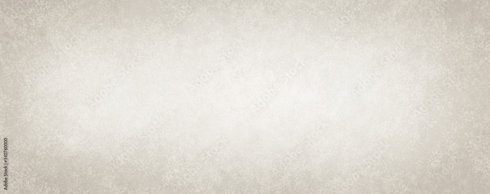 Old white background, antique paper texture design with light faint vintage  brown grunge borders and beige off white center, elegant distressed blank  website banner or craft paper illustration Stock Illustration