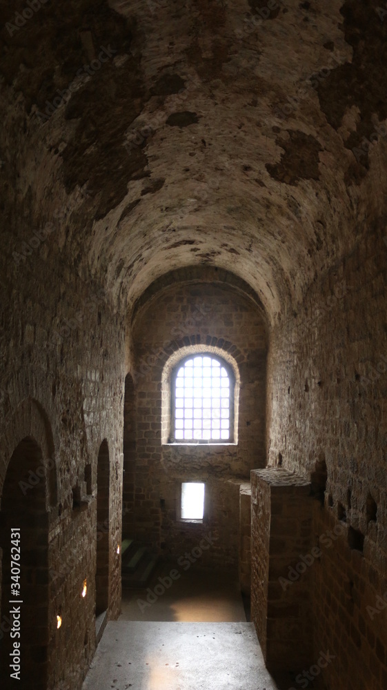 Interiors of ancient buildings