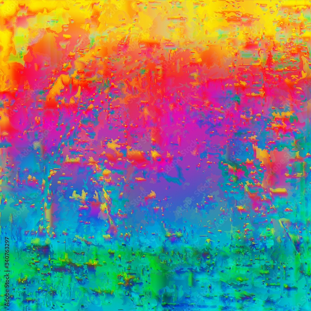 Abstract digital painting background with vibrant colors.
