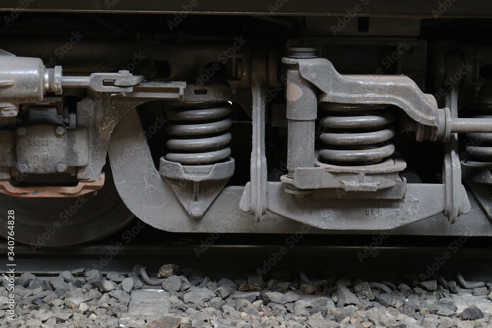 Close up Auto part of Train in Bamgkok Railway Station, Hua Lam Pong, Thailand Close up Auto part of Train in Bamgkok Railway Station, Hua Lam Pong, Thailand