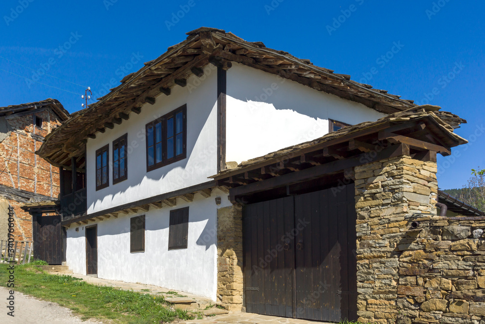 Old houses at historical village of Staro Stefanovo, Bulgaria