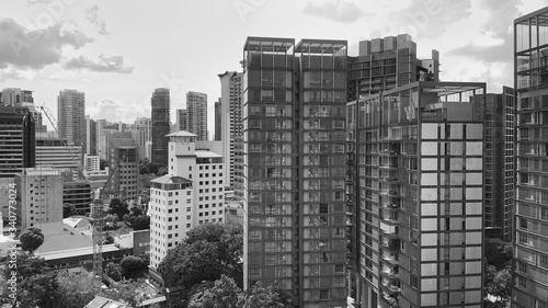 Emerald Hill aerial view in Singapore