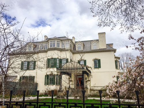 Photography View through the gates on Spadina Museum in Toronto, Canada
