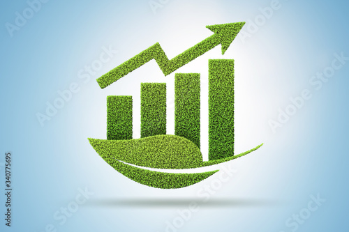 Obraz na plátně Green and ecology economy growth