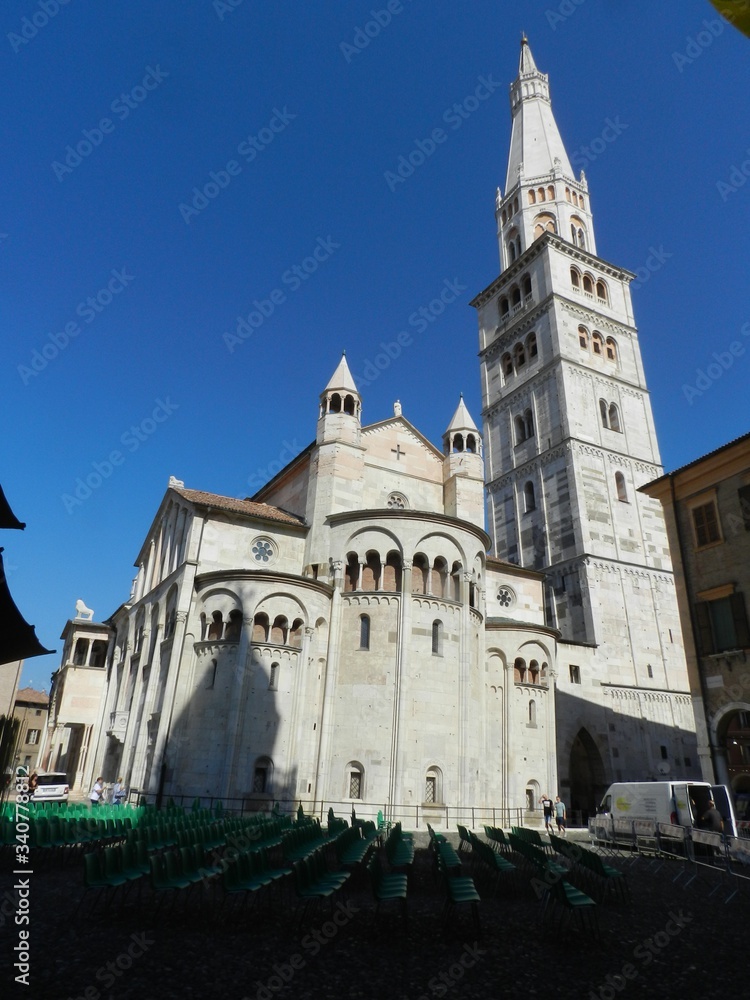Modena, Italy, Cathedral, East End with Tower
